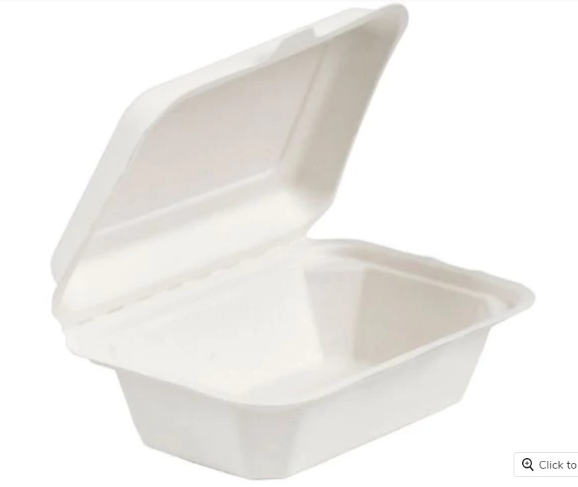 biodegradable food container 7x5 inch